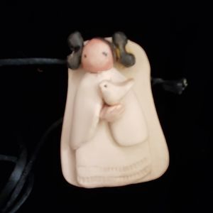 Girl with Bird Neckace